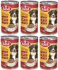 A grid of six cans of dog food, arranged in two rows of three. Náhled obrázku produktu