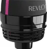 A close-up view of the bottom section of a black Revlon hair dryer with a pink stripe and the Revlon logo visible. Podgląd zdjęcia produktu