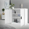 ML-Design Aktenschrank abschließbar, 90x40x90 cm Weiß, Produktbild-Vorschau 8