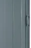A close-up view of a gray folding door with a handle. Produktbild-Vorschau