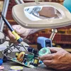 LED Lupenleuchte 3D mit Standfuss 80 LEDŽs ZD-142B Produktbild-Vorschau 2