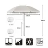 Sekey Sonnenschirm 180 cm Rund Balkonschirm Strandschirm Produktbild-Vorschau 3