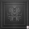 A close-up, studio shot of a decorative wall panel with a floral motif. Produktbild-Vorschau