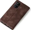 A brown flip case for a smartphone is shown against a white background. Produktbild-Vorschau
