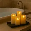 LED Kerze aus Echtwachs mit Timer 7,5cm gross | Ramadan Produktbild-Vorschau 3