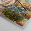 Wanduhr - Quadrat - Glasuhr - Garten Blumen Sommer - Produktbild-Vorschau 5