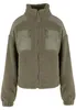 Urban Classics - Giacca Sherpa Mix da donna verde chiaro - Anteprima dell’immagine prodotto 5
