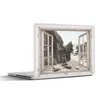 MuchoWow® Laptop Aufkleber Sticker Cover Durchblick - Holz Produktbild-Vorschau 1