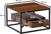 FineBuy Couchtisch 60x60x40 cm Sheesham Massivholz / Metall Produktbild-Vorschau 3