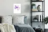 MuchoWow® Poster Blumen - Aquarell - Lila 30x40 cm - Produktbild-Vorschau 4