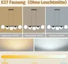 ZMH Pendelleuchte Glas Esstisch Hängeleuchte Schwarz  Produktbild-Vorschau 2