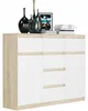 Komoda 120 cm 6 zásuvky 2 dveře skříňka FRAMIRE S-62D mix Náhled obrázku produktu 4