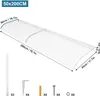 TRMLBE Strieška na vchodové dvere, 50x200 cm Strieška na Náhľad obrázku produktu 2