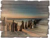 ARTland Holzbild Vintage Sonnenuntergang Strand Produktbild-Vorschau 1