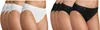 A collage of women's underwear, showing multiple pairs of white and black briefs. Produktbild-Vorschau