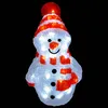 LED Schneemann Weihnachtsbeleuchtung Acryl kaltweiß 40 LEDs Strombetrieb Außen Anteprima dell’immagine prodotto