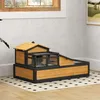 Maison pour tortues en bois PawHut, enclos à deux niveaux Voir les images du produit 2