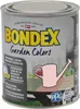 A can of Bondex Garden Colors paint with a pink watering can illustration. Produktbild-Vorschau