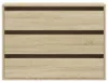 vidaXL Cassettiera rovere Sonoma 80x41x58 cm materiale a Anteprima dell’immagine prodotto 4
