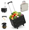 Carrello per la spesa Ikodm, 48L, pieghevole, nero, 3-in-1, Anteprima dell’immagine prodotto 14