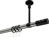 Interdeco Gardinenstange / Vorhangstange Edelstahl-Optik / Produktbild-Vorschau 1