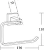Mexen Vane Toilettenpapierhalter, gold - 7020933-50 Produktbild-Vorschau 2