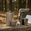 Relaxdays Flachmann Set Edelstahl 7 teilig, 200 ml Produktbild-Vorschau 2