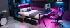 Gaming-Plattformbett 140x200 cm mit LED-Kopfteil, Produktbild-Vorschau 16