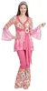 Costume da donna Hippie anni '60 color rosa - M/L Anteprima dell’immagine prodotto 2