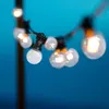 Luce solare 10 globi LED trasparenti bianco caldo PARTY Anteprima dell’immagine prodotto 3