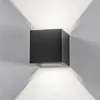 Lindby LED-Außenwandlampe Nivar, eckig, schwarz, 10 cm, Produktbild-Vorschau 2