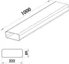 Naber F-VRO 1000 System 150 Flachkanalrohr, weiß  - Produktbild-Vorschau 2