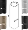 Hochschrank 110cm Dunklegrau Hochglanz Badschrank Produktbild-Vorschau 5