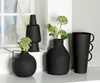 Gilde Vase, konisch, "Cleo", Metall, schwarz, VE 2, L. 17 Produktbild-Vorschau 2