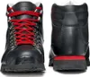 Schwarze Damen-Lifestyle-Schuhe von Scarpa mit roten Schnürsenkeln und robustem Profil. Produktbild-Vorschau