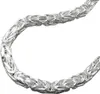8mm Kette Königskette vierkant glänzend 925 Silber Produktbild-Vorschau 1