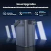 A modern water filter pitcher with informational text overlays. Anteprima dell’immagine prodotto