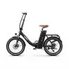 A black electric folding bicycle is shown against a white background. Produktbild-Vorschau