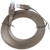 Cavo di rete CAT 6 piatto U/UTP, marrone, 20 m Anteprima dell’immagine prodotto 13