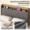 Postel HOMCOM 140 × 200 cm s roštem, konektory USB-A a Náhled obrázku produktu 7