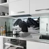 Küchenrückwand Spritzschutz Glas mit Motiv Geflügelter Produktbild-Vorschau 2