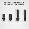 Steckschlüssel Satz 4-tlg – 3 & 4 Zahn, 1/2" Antrieb – Produktbild-Vorschau 2