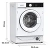 Vstavaná práčka Heinner HWM-BI814IVA, 8 kg, parný program, Náhľad obrázku produktu 2