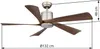 Ventilatore da soffitto a risparmio energetico con luce LED Anteprima dell’immagine prodotto 12