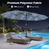 KOMFOTTEU 470 cm Doppel-Sonnenschirm XXL mit 144 LED Produktbild-Vorschau 3