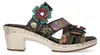 Laura Vita Damen Pantolette Boho mit Blütenapplikationen Produktbild-Vorschau 4