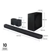 Samsung HW-Q930D, 9.1.4 kanály/kanálů, DTS:X, Dolby Atmos, Náhled obrázku produktu 3