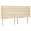 vidaXL Boxspringbett mit Matratze & LED Creme 180x200 cm Produktbild-Vorschau 7