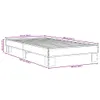 Bettgestell Grau Sonoma 100x200 cm Holzwerkstoff und Metall Produktbild-Vorschau 8