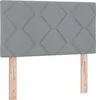 vidaXL Lit boxspring avec matelas gris clair 90 x 190 cm Voir les images du produit 4